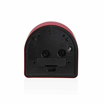 Tafelklok Versa Luxa Rood Plastic 5,8 x 10 x 10 cm 3