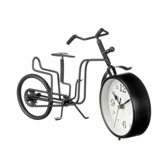 Tafelklok Fiets Zwart Metaal 33 x 21 x 4 cm (4 Stuks) 2