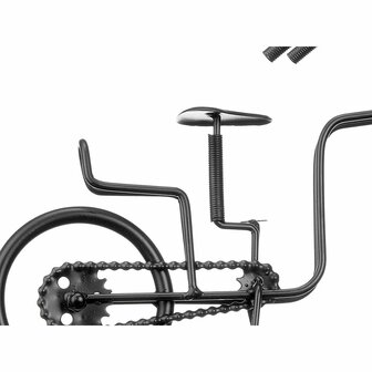 Tafelklok Fiets Zwart Metaal 33 x 21 x 4 cm (4 Stuks) 3