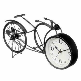 Tafelklok Fiets Zwart Metaal 40 x 19,5 x 7 cm (4 Stuks) 2