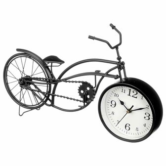 Tafelklok Fiets Zwart Metaal 42 x 24 x 10 cm (4 Stuks) 2