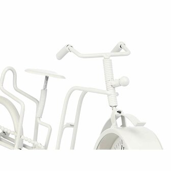 Tafelklok Fiets Wit Metaal 33 x 21 x 4 cm (4 Stuks) 3