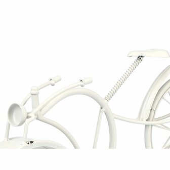 Tafelklok Fiets Wit Metaal 40 x 19,5 x 7 cm (4 Stuks) 3