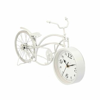 Tafelklok Fiets Wit Metaal 42 x 24 x 10 cm (4 Stuks) 2