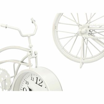 Tafelklok Fiets Wit Metaal 42 x 24 x 10 cm (4 Stuks) 3