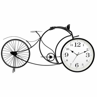 Tafelklok Fiets Zwart Metaal 95 x 50 x 12 cm 1