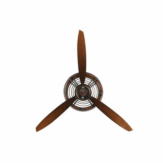 Muurklok Home ESPRIT Koper PVC Metaal Propellers 75,5 x 8 x 75 cm 1
