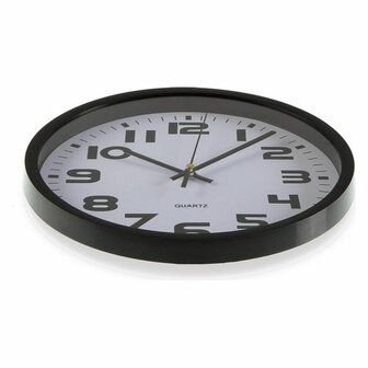 Muurklok Versa Zwart Plastic 3,8 x 25 x 25 cm 2