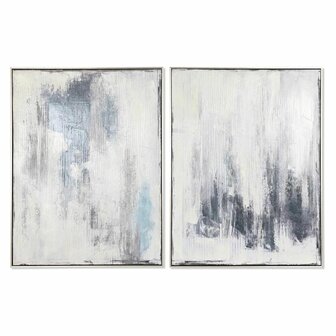 Schilderij DKD Home Decor 60 x 3,5 x 80 cm Abstract 60 x 3 x 80 cm Stads (2 Stuks) 1