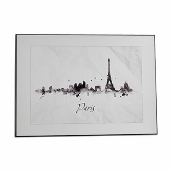 Schilderij Stad Zwart Wit spaanderplaat (81,5 x 3 x 121 cm) (3 Stuks) 3