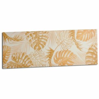 Canvas Blad van een plant Gouden 90 x 30 x 1,5 cm (12 Stuks) 2