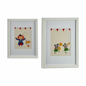 Schilderij Circus Multicolour Hout 33 x 3 x 43 cm 2