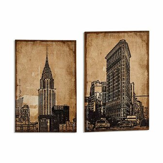 Canvas New York 90 x 3 x 60 cm (4 Stuks) 2