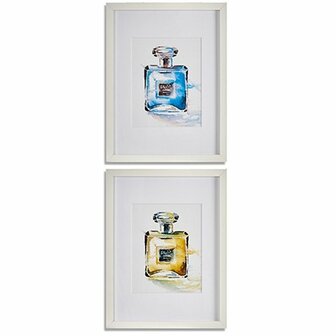 Schilderij Parfum Glas spaanderplaat 33 x 3 x 43 cm (6 Stuks) 2