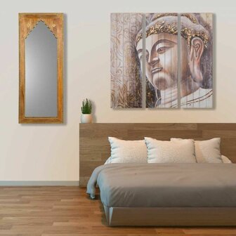 Schilderij Alexandra House Living Asia Sparrenhout Hout MDF 150 x 4 x 50 cm 2