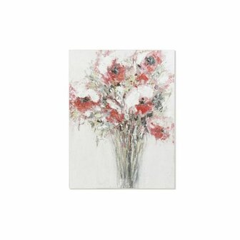 Schilderij DKD Home Decor Handgeverfd Blommor (90 x 3 x 120 cm) 1