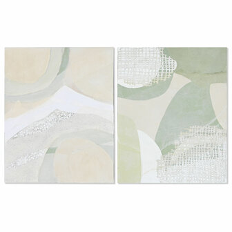 Schilderij Home ESPRIT Abstract Modern 80 x 3,8 x 100 cm (2 Stuks) 1