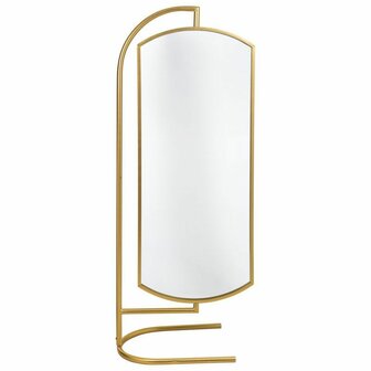 Staande spiegel Alexandra House Living Goud Metaal Ijzer Spiegel 40 x 162 x 62 cm 1