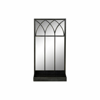 Spiegel met Ondersteuning DKD Home Decor Zwart Metaal Spiegel 40 x 12 x 80 cm 1