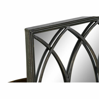 Spiegel met Ondersteuning DKD Home Decor Zwart Metaal Spiegel 40 x 12 x 80 cm 2