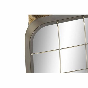 Wandspiegel DKD Home Decor Zwart Metaal Gouden (45.5 x 7.5 x 55 cm) 2