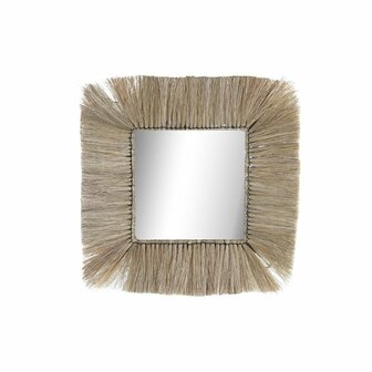 Wandspiegel DKD Home Decor Kristal Natuurlijk Jute (55 x 3 x 55 cm) 1