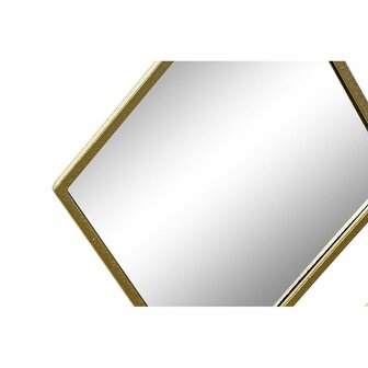 Wandspiegel DKD Home Decor Spiegel Gouden Metaal Ruiten (63 x 2 x 90 cm) 2