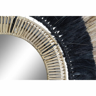 Wandspiegel DKD Home Decor Natuurlijk Zwart Koloniaal Ijzer Vezel (55 x 7 x 55 cm) 2