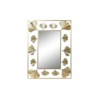 Wandspiegel DKD Home Decor Gouden Metaal Blad van een plant (71 x 1 x 97 cm) 1