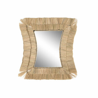Wandspiegel DKD Home Decor 62 x 4 x 70 cm Kristal Bali Jute 1