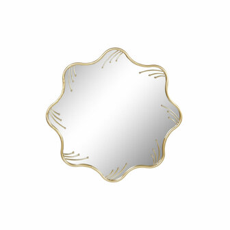 Wandspiegel Home ESPRIT Gouden Metaal Kristal 73 x 2 x 73 cm 1
