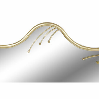 Wandspiegel Home ESPRIT Gouden Metaal Kristal 73 x 2 x 73 cm 3