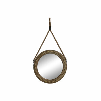 Wandspiegel Home ESPRIT Bruin Hout Touw Koloniaal Ballen 38 x 4 x 72 cm 1