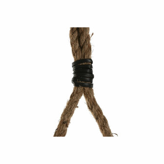 Wandspiegel Home ESPRIT Bruin Hout Touw Koloniaal Ballen 38 x 4 x 72 cm 3