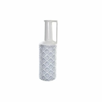 Vaas DKD Home Decor 14 x 14 x 45 cm Porselein Blauw Wit Mediterrane 1