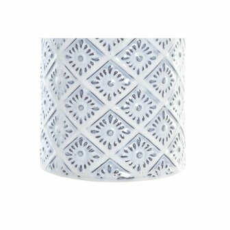 Vaas DKD Home Decor 14 x 14 x 45 cm Porselein Blauw Wit Mediterrane 2