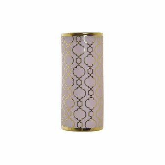 Vaas DKD Home Decor Roze Gouden Porselein Orientaals Verchroomd 14 x 14 x 32 cm 1