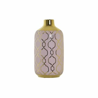 Vaas DKD Home Decor Roze Gouden Porselein Orientaals Verchroomd 13 x 13 x 26 cm 1