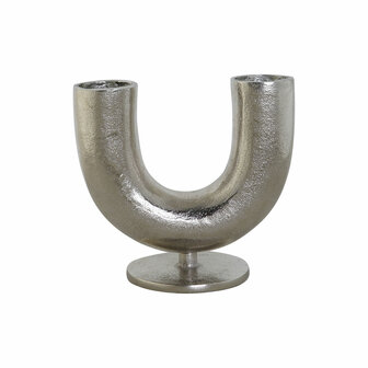 Vaas DKD Home Decor Zilverkleurig Aluminium 19 x 11 x 17 cm 1