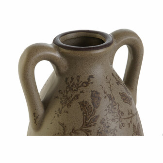 Vaas Home ESPRIT Bruin Groen Keramiek Blad van een plant 13 x 13 x 35 cm 2