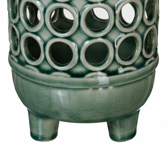 Vaas 12,5 x 12,5 x 15,5 cm Keramisch Groen 2