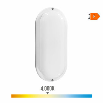 Wandlamp EDM 32448 Wit Plastic F 18 W 120 W 1820 Lm Bewegingssensor Lichtsensor Ovalen (4000 K) 2