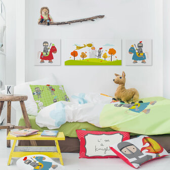 Canvas HappyFriday MR FOX Multicolour 28 x 3 x 28 cm 2