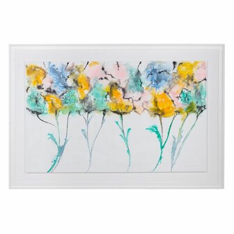 Schilderij Wit Multicolour Abstract 146 x 4 x 96 cm 1