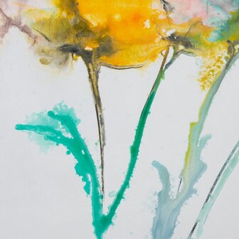 Schilderij Wit Multicolour Abstract 146 x 4 x 96 cm 3