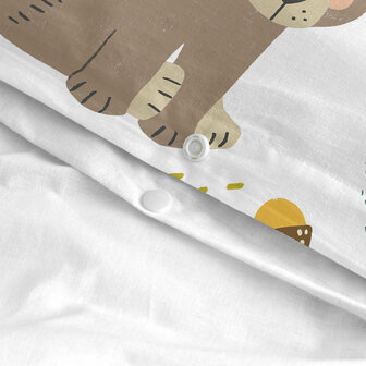 Dekbedovertrek set HappyFriday Moshi Moshi Harvestwood Multicolour Wieg voor baby&amp;apos;s 2 Onderdelen 6