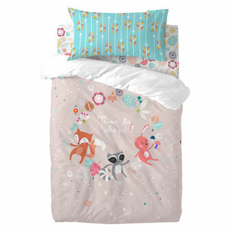 Dekbedovertrek set HappyFriday Moshi Moshi Fantasy Multicolour Wieg voor baby&amp;apos;s 2 Onderdelen 1
