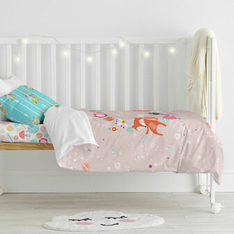 Dekbedovertrek set HappyFriday Moshi Moshi Fantasy Multicolour Wieg voor baby&amp;apos;s 2 Onderdelen 4