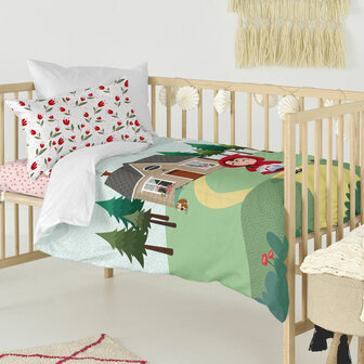 Dekbedovertrek set HappyFriday Mr Fox Red riding hood  Multicolour Wieg voor baby&amp;apos;s 2 Onderdelen 3