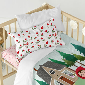 Dekbedovertrek set HappyFriday Mr Fox Red riding hood  Multicolour Wieg voor baby&amp;apos;s 2 Onderdelen 4